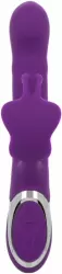 Рельефный вибратор-кролик Enchanted Flutter, с ротацией и пенетрацией, 14 см, фиолетовый