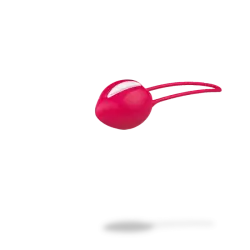 Вагинальный шарик со смещенным центром тяжести Fun Factory Smartball Uno, диаметр 3,6 см, красный