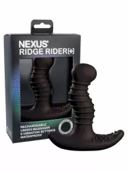 Ребристый стимулятор простаты Nexus Ridge Rider, 12,7 см, подходит для стимуляции зоны G, черный