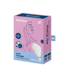 Вакуумно-волновой вибростимулятор Satisfyer Love Triangle с возможностью управления через приложение (белый)