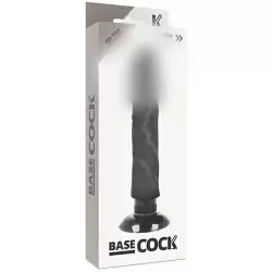 Вибромассажер BASECOCK REALISTIC VIBRATOR 2-1 BLACK 20CM