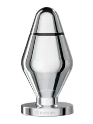 Анальный стимулятор Mystim John XL, для подключения к источнику электроимпульсов, 13 см, серебристый