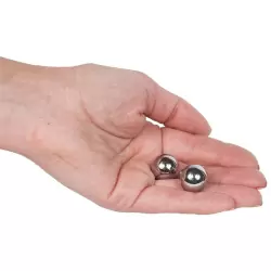 Маленькие вагинальные шарики Original Ben Wa Balls без сцепки металлические – серебристый