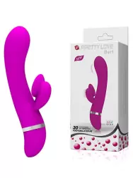 Вибратор Bert с оригинальным стимулятором клитора – малиновый