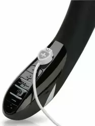 Элегантный вибратор-кролик Mystim Daring Danny с электростимуляцией, 27 см, черный