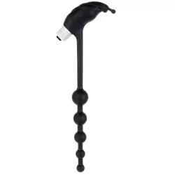 Анальная цепочка с вибростимулятором Mood Kinky – черная