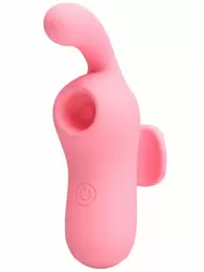 Вакуумный стимулятор клитора Baile Magic Fairy, с вибратором, 10 режимов, на палец