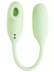 Многофункциональный вибратор BeYourLover Magic Suitcase с бесконтактным стимулятором клитора, управление через приложение, 7 см, зеленый