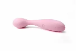 Keri розовый вибромасажер эргономичной формы ложечка