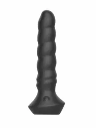 Рельефный вибратор Erozon №02 Undulating vibrator, 15 см, 5 режимов, силикон, черный