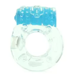 Виброкольцо на пенис ColorPop Quickie Screaming O Plus утолщенное – синий