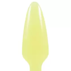 Средняя анальная пробка Firefly Pleasure Plug - Medium светящаяся в темноте – желтый