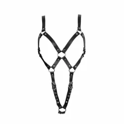 Сбруя из натуральной кожи Zado Fetish S/M - черный