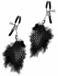 Зажимы на соски Feather Nipple Clamps с украшениями