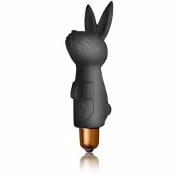 Вибропуля с двумя насадками Rocks-Off Dark Desires Kit. 8 см/силикон