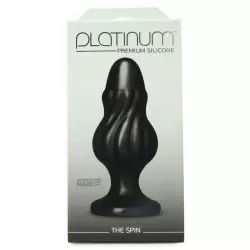 Анальная пробка Platinum Premium Silicone The Spin – черный
