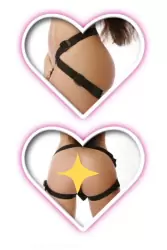 Страпон со съемной насадкой Heart