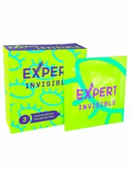 Гладкие презервативы EXPERT Invisible, ультратонкие, 3 шт