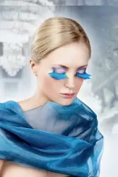 Ресницы перьевые Baci Клест – голубой