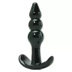 Анальная пробка Jelly Rancher T-Plug Ripple градуированная – черный