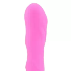 Вибромассажер First Time Silicone Wave рельефный – розовый