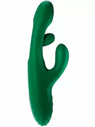 Инновационный вибратор-кролик Amovibe Zenora, 26 см, силикон, зелёный