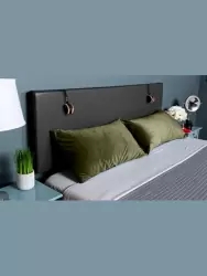 Подушка для любви Liberator Bon Headboard Q FL, 153 см, винил, черный