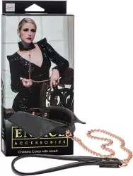 Ошейник-воротничок Entice Chelsea Collar with Leash с поводком-цепью