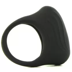 Эрекционное кольцо с вибрацией Silicone Lover's Arouser – черный