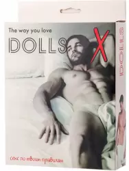 Надувная секс-кукла с фаллоимитатором TOYFA Dolls-X Jacob - телесный