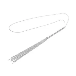 Украшение-подвеска Magnifique в виде плетки – серебристый