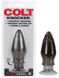 Большая мощная анальная пробка с вибрацией Colt Knocker