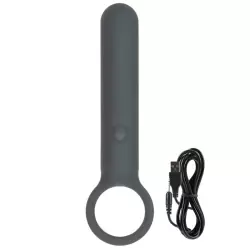 Перезаряжаемый мини-вибромассажер с кольцом Lust by Jopen L3.5 – серый