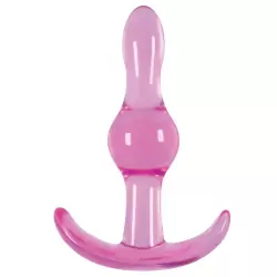 Анальная пробка Jelly Rancher T-Plug Wave волнистая – розовый