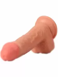 Реалистичный фаллоимитатор REAL, с пультом Д/У, 21,5 см, ТПЕ