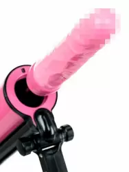 Разогревающаяся секс-машина TOYFA MotorLovers Pink-Punk, с пультом Д/У, 36 см