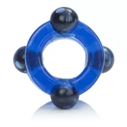 Двойное эрекционное кольцо с магнитами Magnetic Power Rings - синий