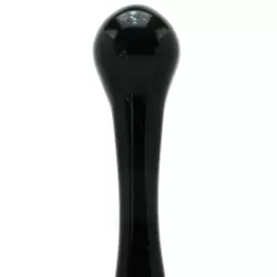 Анальный стимулятор из стекла Crystal Droplets – черный