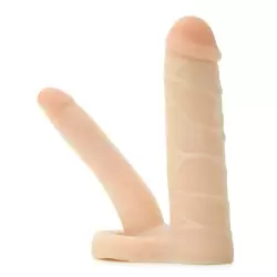 Насадка удлинитель Double Trouble Extension для двойного проникновения – телесная