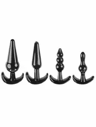 Набор анальных пробок для новичков Evolved Selopa , с анатомическим контуром, 4 размера