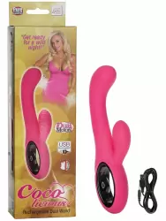Вибромассажер  Coco Licious Rechargeable Dual Wand со стимуляцией клитора – розовый