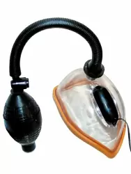 Помпа женская для половых губ Orion, 14 см, с вибрацией, ПВХ