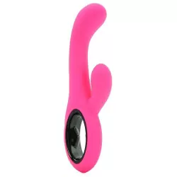 Вибромассажер  Coco Licious Rechargeable Dual Wand со стимуляцией клитора – розовый