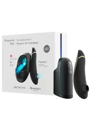 Новогодний набор для пар Pleasure Pair: Мастурбатор ARCwave Ion + Стимулятор клитора Womanizer Premium 2, технология Pleasure Air, черный