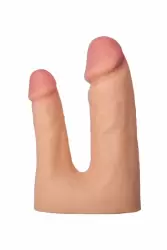 Реалистичная насадка TOYFA XLover Double Pleasure для двойного проникновения – телесный