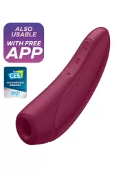 Satisfyer Curvy 1+ Красный Вакуумный стимулятор с возможностью управления через приложение