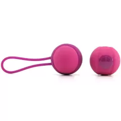 Набор из 2-х вагинальных шариков разного веса Stella I - Pink