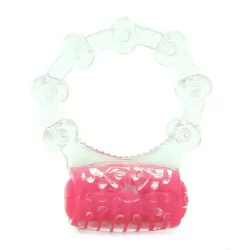 Яркое кольцо на пенис ColorPop Quickie Screaming O с вибрацией – розовый