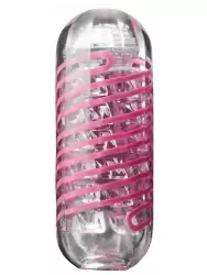 Нереалистичный мастурбатор Tenga Spinner Brick, 13 см, ТПЭ, розовый