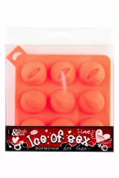 Формочки для льда в виде груди TOYFA Black&Red – оранжевый
